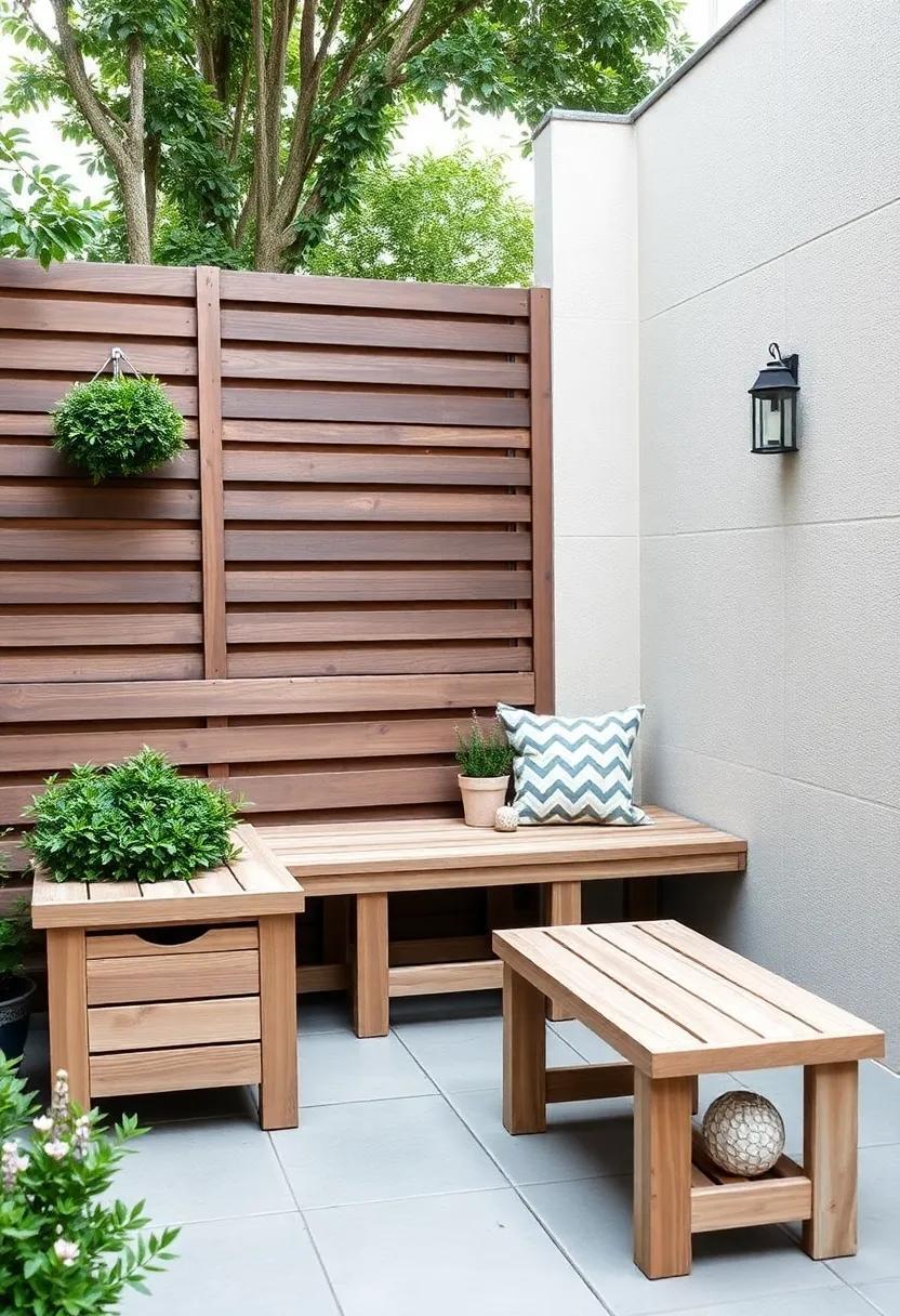 Transform Your Small Patio: Creative DIY Storage Benches for Style and Function