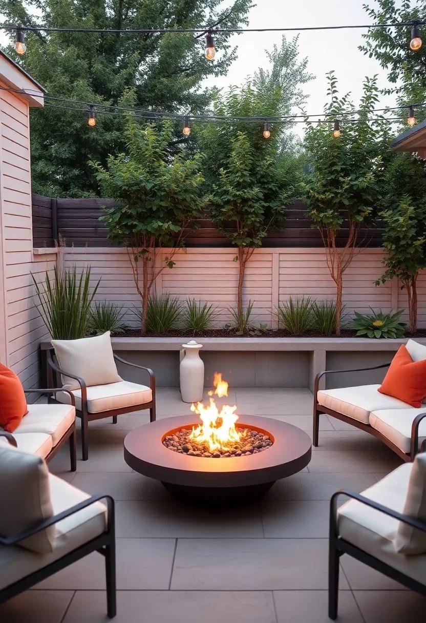 Cozy Corners: Small Patio Ideas Featuring Compact Fire Pits for Intimate Gatherings