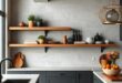 25 Stunning Rustic Kitchen Floating Shelves to Elevate Your Culinary Space