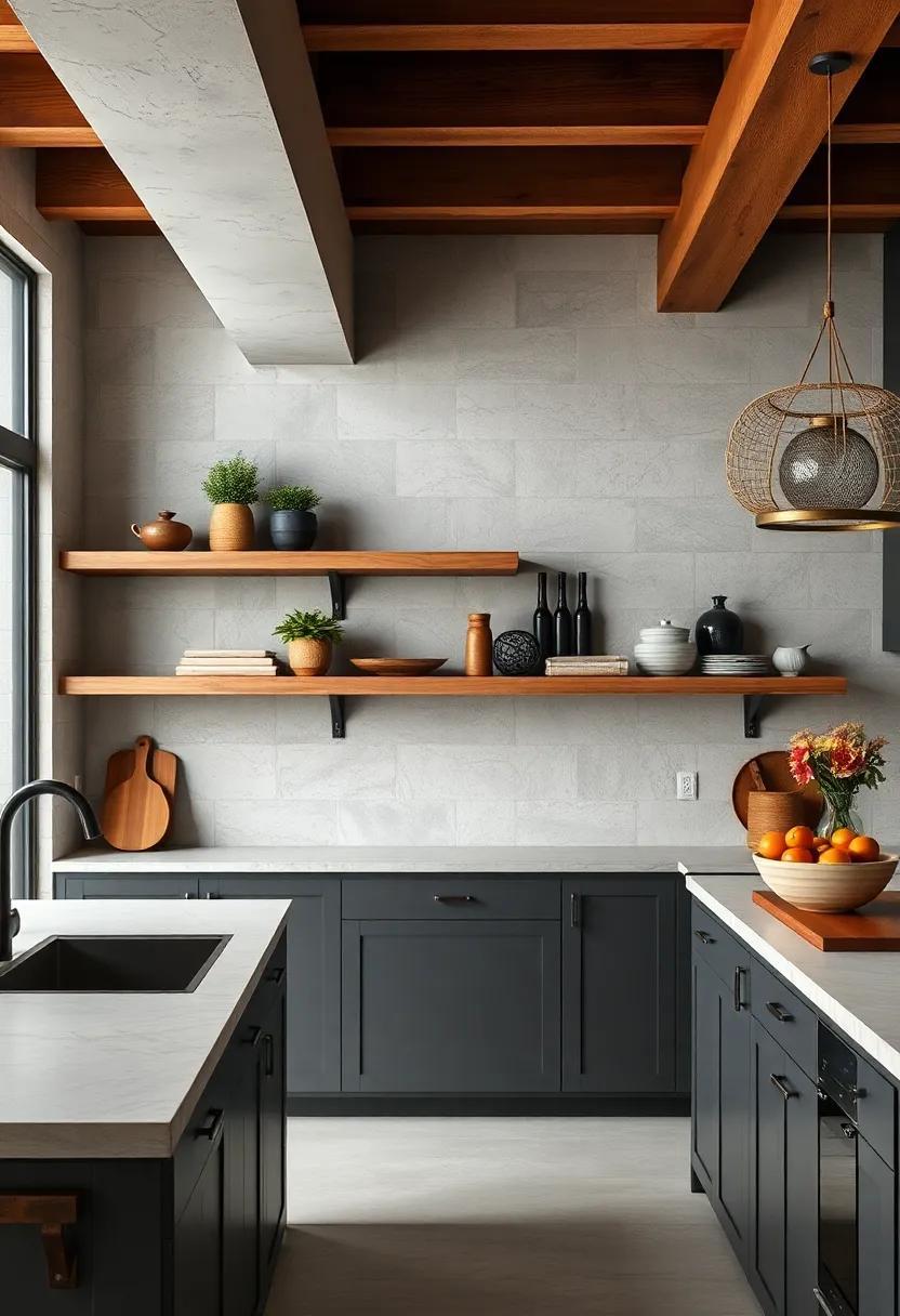 25 Stunning Rustic Kitchen Floating Shelves to Elevate Your Culinary Space