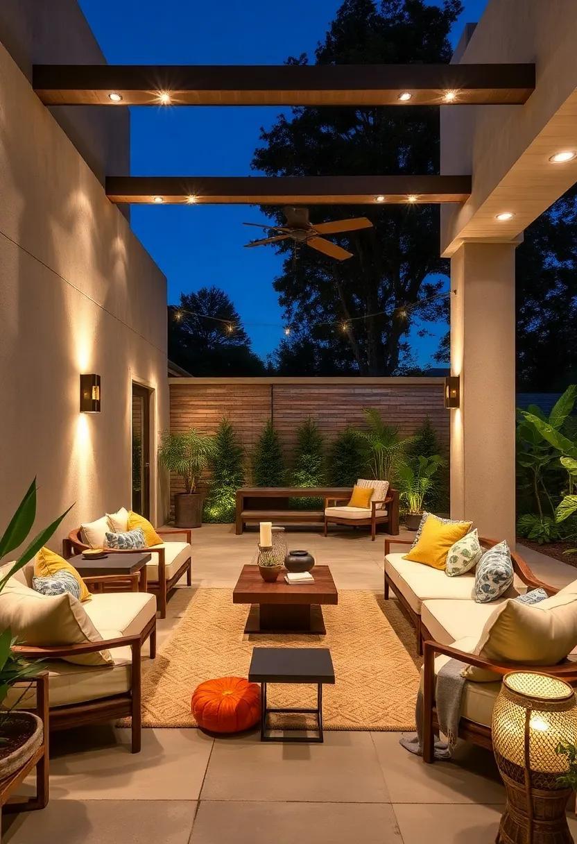 27 Inspiring Large Patio Ideas with Striking Statement Lighting for Ultimate Ambiance