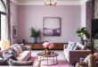 Embracing Sophistication: A Lavender and Platinum Living Room Delight