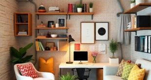 25 Inspiring Small Home Offices with Pegboard Walls for Stylish Supply Storage