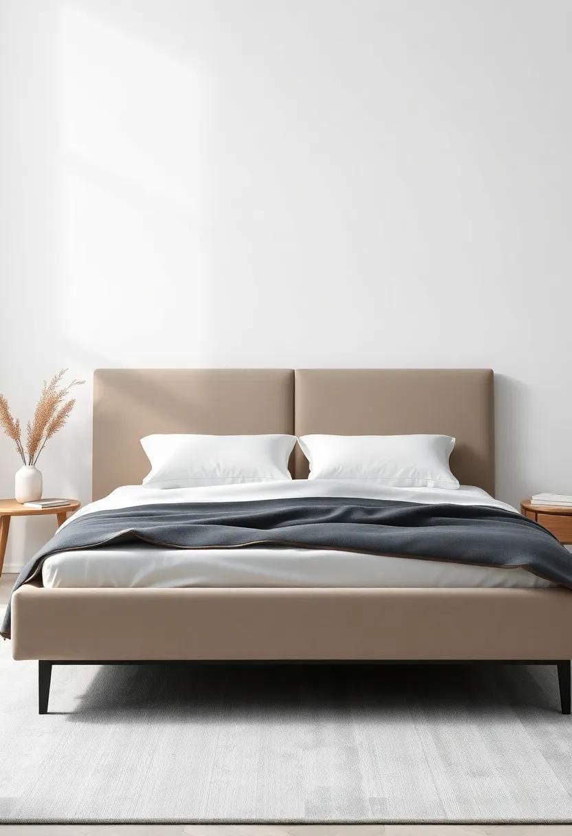 The Modern Minimalist Bed: Sleek and stylish, this bed's clean lines and minimalist design make it a chic addition to any bedroom while providing customizable comfort options