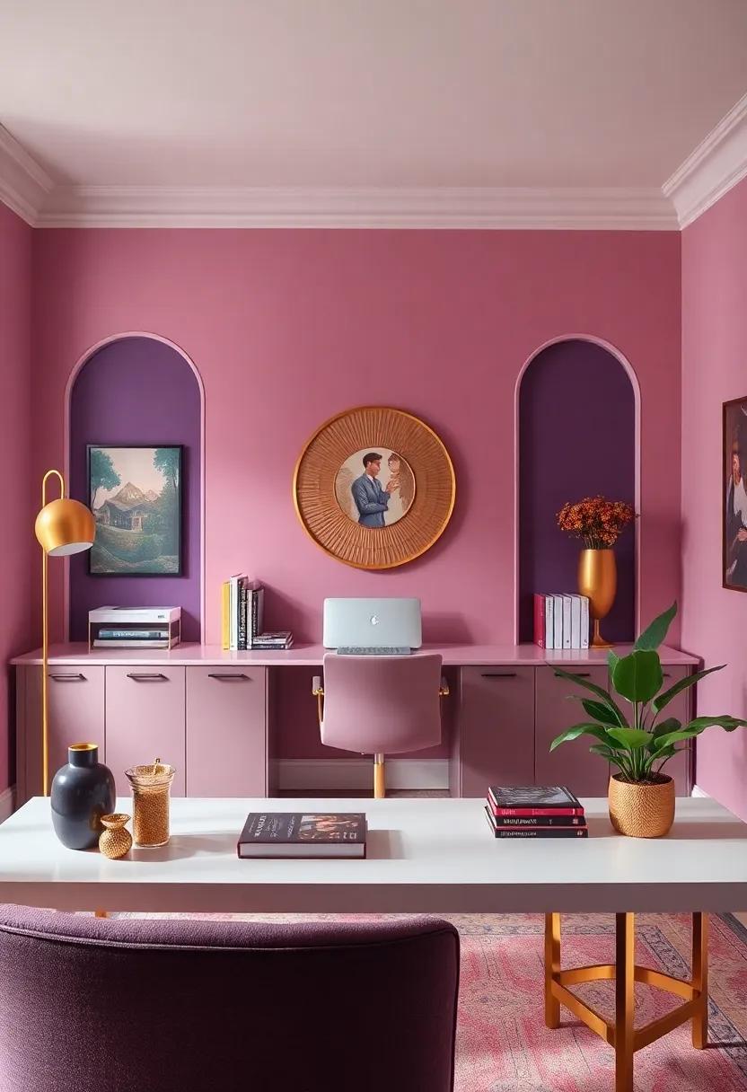 Atmospheric Colors:⁣ Witness a harmonious color palette where deep jewel tones⁤ are​ paired with glimmering gold ‍accents, creating⁢ a⁢ rich and‌ inviting‌ atmosphere for⁣ productivity