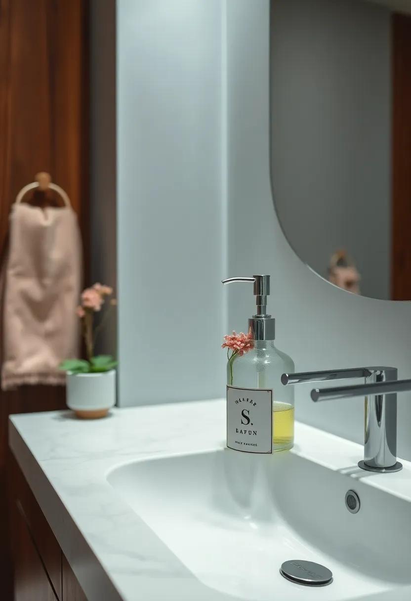 Personalized Soap Dispenser: Upcycle a simple glass bottle into a chic soap dispenser by adding decorative elements and a pump lid