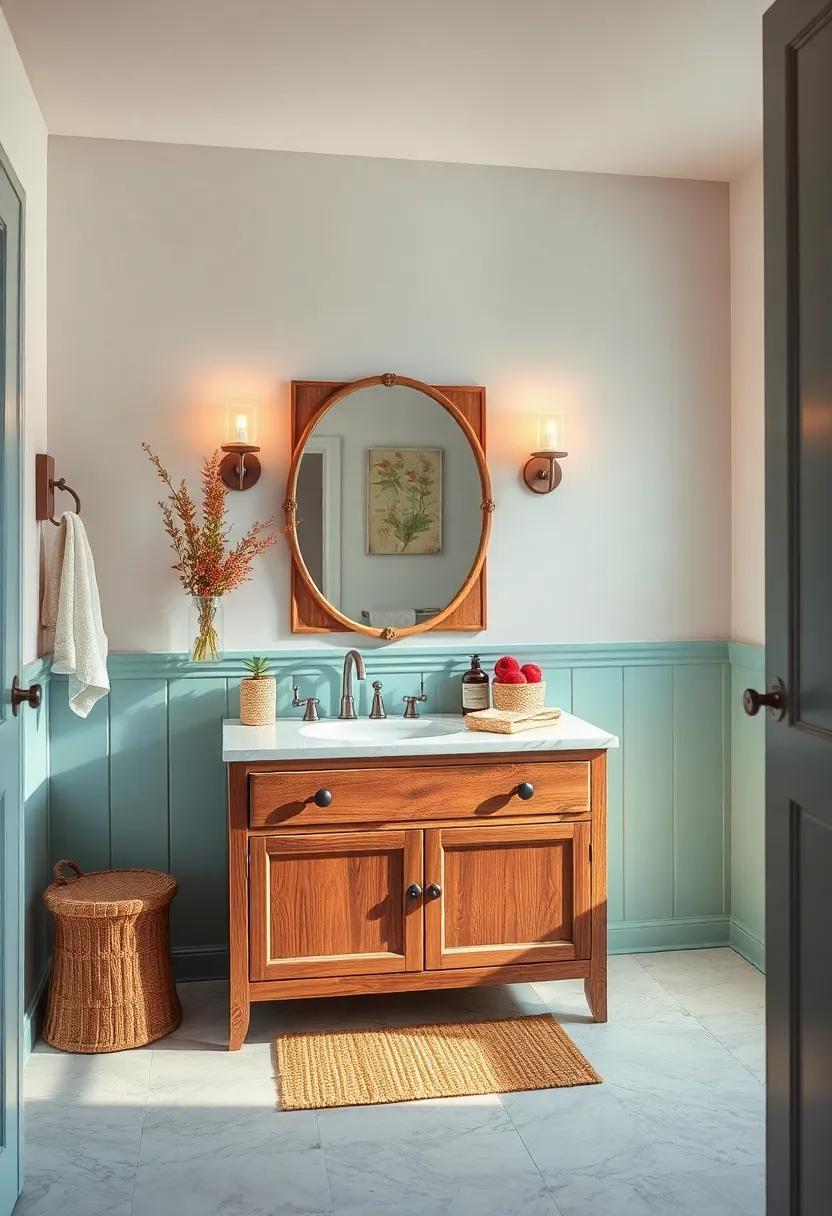 Upcycled Furniture Vanities: refurbish an old⁢ dresser or⁣ nightstand into a unique bathroom vanity, ⁢combining function⁣ and style with⁣ a personal touch
