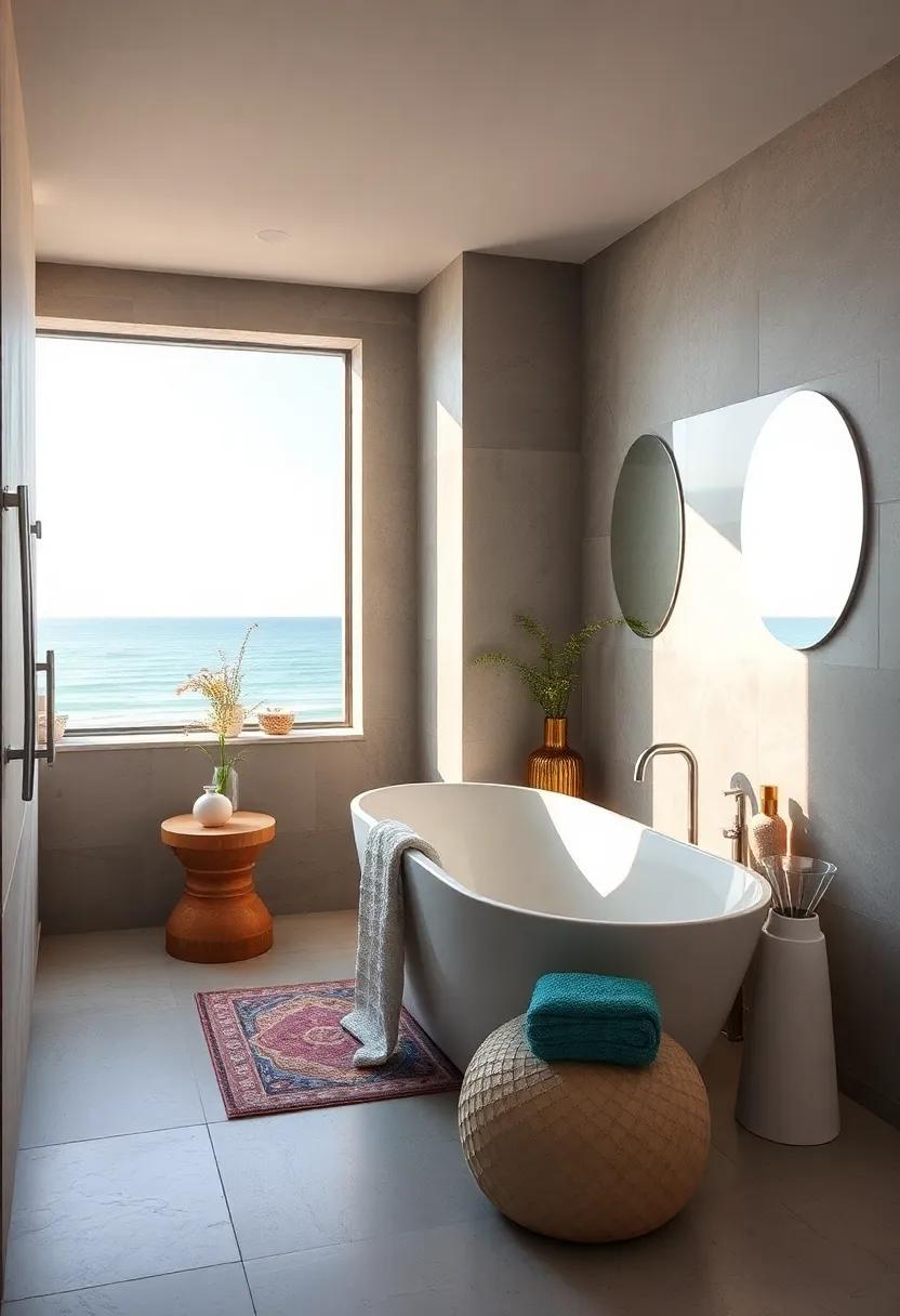 A coastal Retreat: Brighten your bathroom with large,⁣ frosted windows‌ that‍ offer ocean views while maintaining privacy, ⁢creating a ⁢serene coastal feel