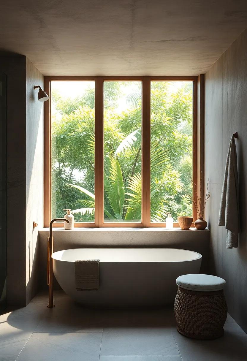 Nature Integration: Shift the focus from the‍ typical single window to a row of smaller windows where nature frames your view and enhances the peaceful atmosphere