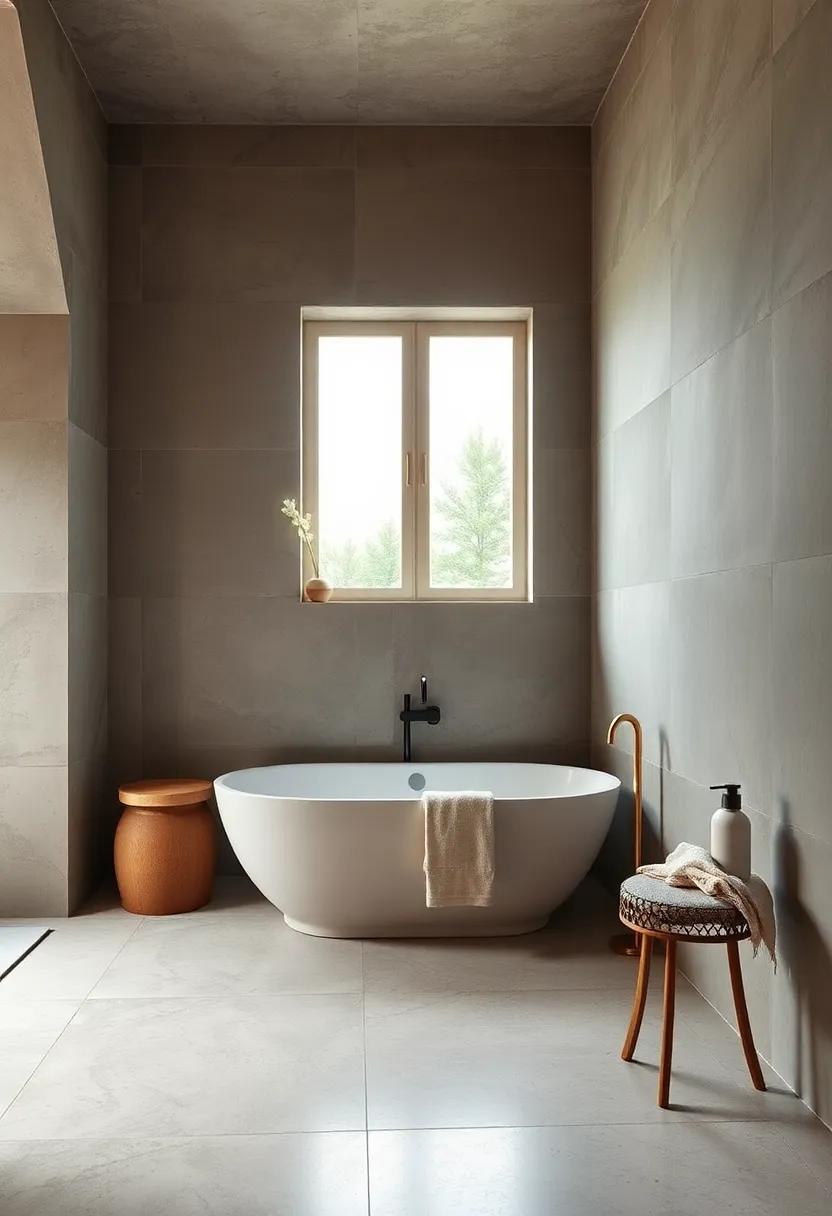 Secluded Hideaway: Create a zen bathroom experience with small, ‌high windows that permit light while ensuring privacy for a perfect meditative retreat