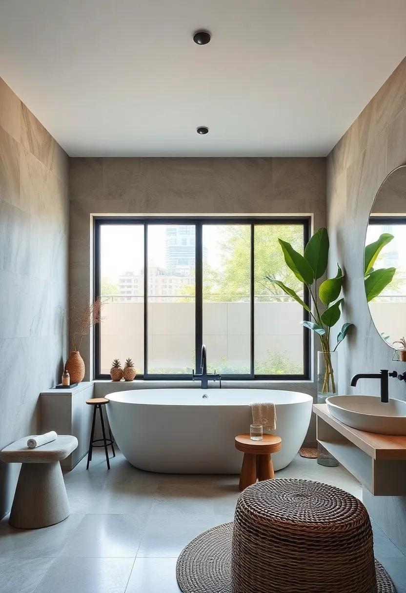 Urban Oasis:‌ Create a chic city bathroom with oversized ⁢sliding glass windows ‍that seamlessly integrate indoor and outdoor spaces for a refreshing ⁣urban vibe