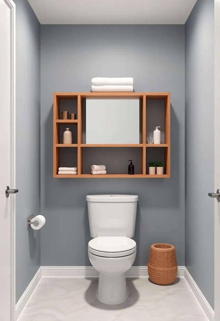 Elegant Over-the-Toilet Cabinets: for a more structured look, ‍consider an over-the-toilet cabinet ⁢that combines elegance with plenty⁣ of storage space