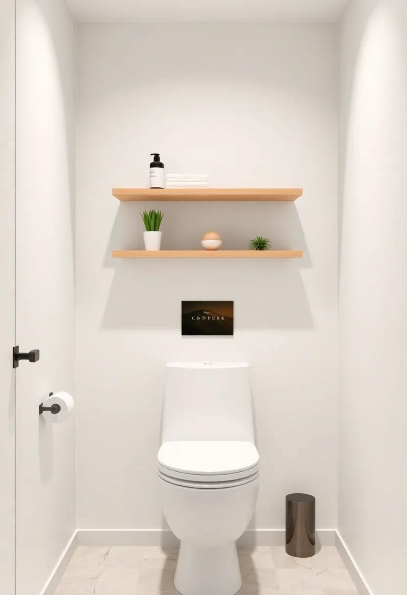 Slimline Floating Shelves: Perfect ‌for narrow spaces, these slim shelves can hold essential items without compromising movement in ​your bathroom