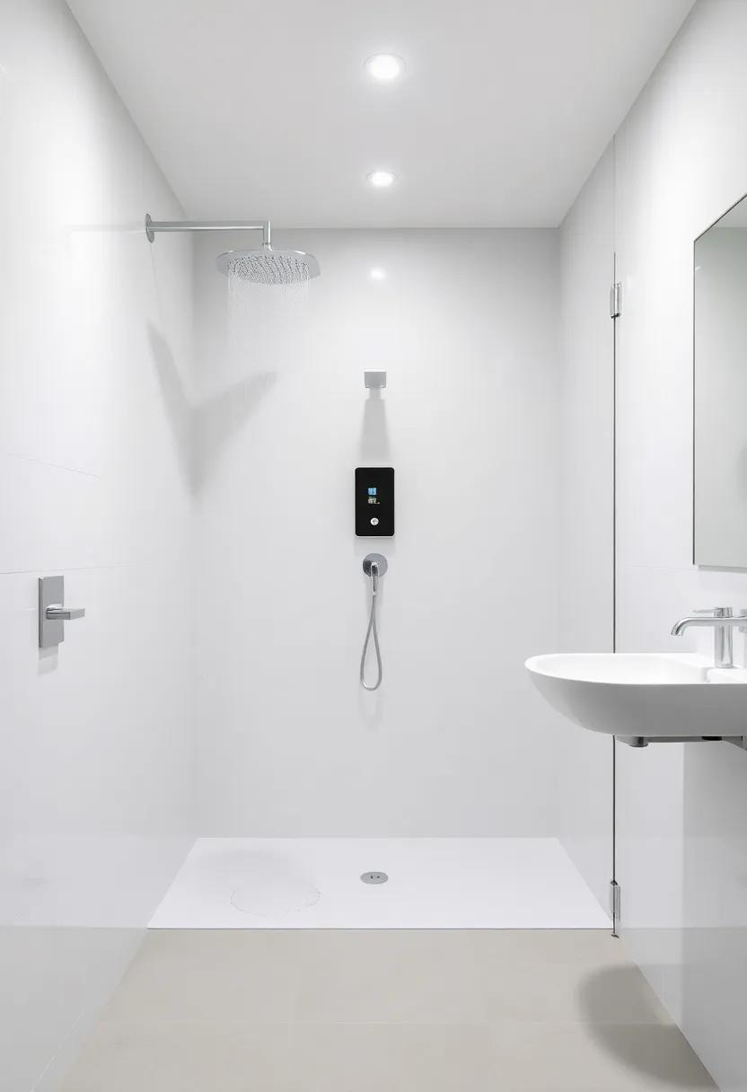 Implement Smart Technology: consider⁤ a smart shower system that ​allows you to set temperature, duration, and even music preferences