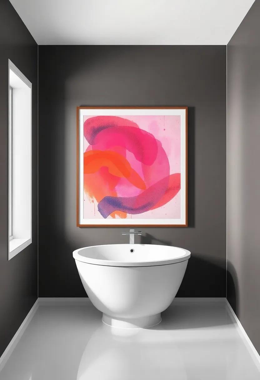 Add a Pop of Color with Framed Abstract Art