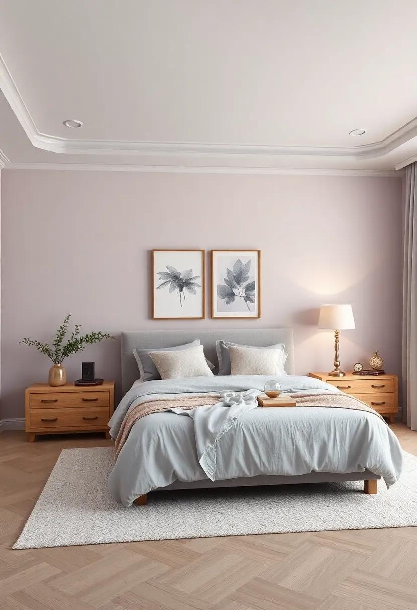 Muted Lavender Gray: Incorporate soft muted lavender gray for a delicate, unexpected ​touch that adds a hint of color while maintaining elegance