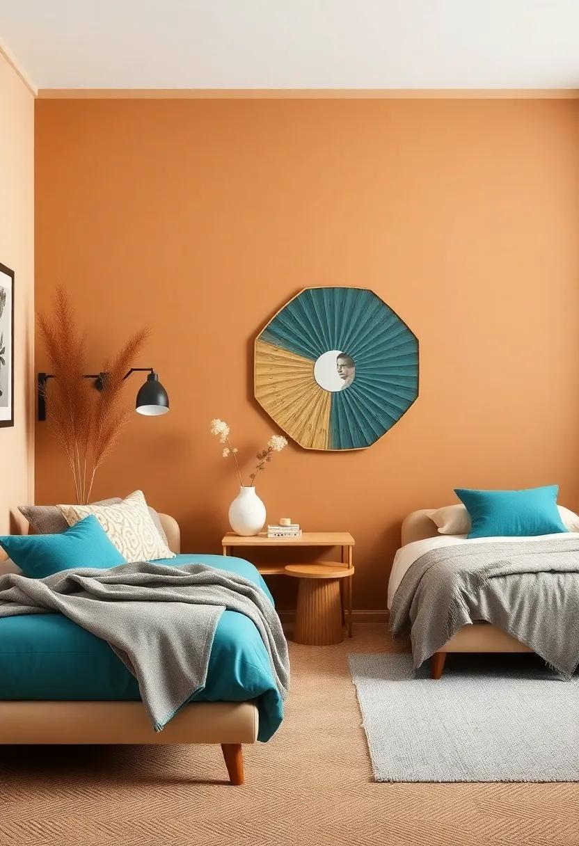 Rich​ Navy⁤ and Sunny Yellow: Transform your bedroom into ​a ⁤nautical escape, combining classic navy walls with cheerful yellow decor for a lively touch