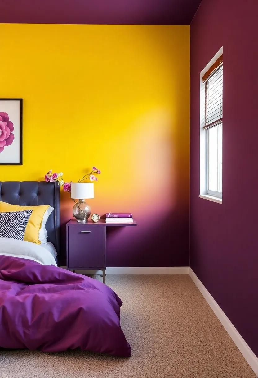 Bold Magenta and Soft Lavender: Invoke a playful⁢ yet harmonious atmosphere with a rich magenta wall complemented by‌ gentle lavender accents