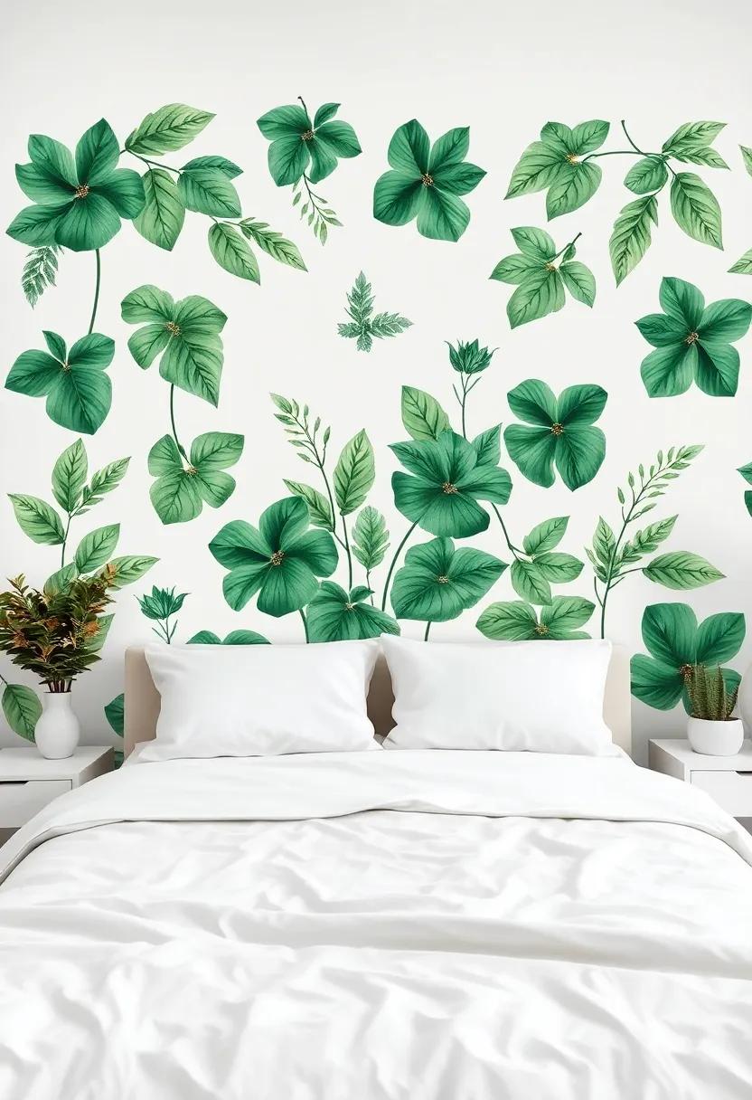 Botanical prints: Infuse your space with nature by incorporating ‌leafy green decals that mirror your love for plants, creating​ a refreshing ⁣atmosphere