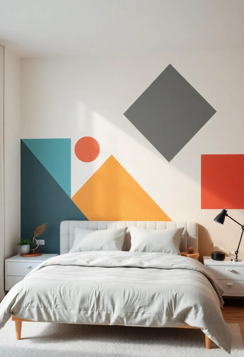 Geometric ⁣Patterns: Add a modern flair to your bedroom with stylish geometric ‍shapes that can bring structure and sophistication to your walls