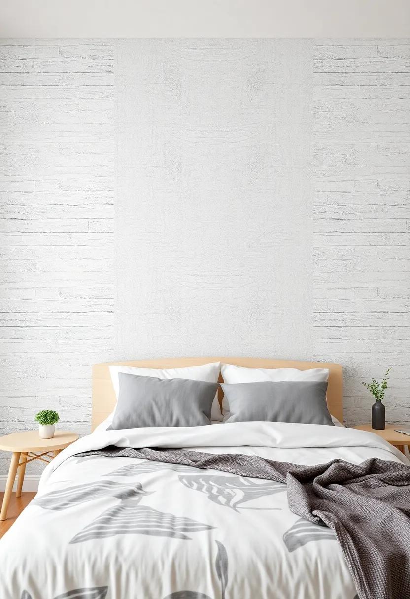 textured Wallpaper Effects:​ Achieve the ‌look⁣ of textured wallpaper without the commitment by using decals designed to mimic bricks, wood, or fabric