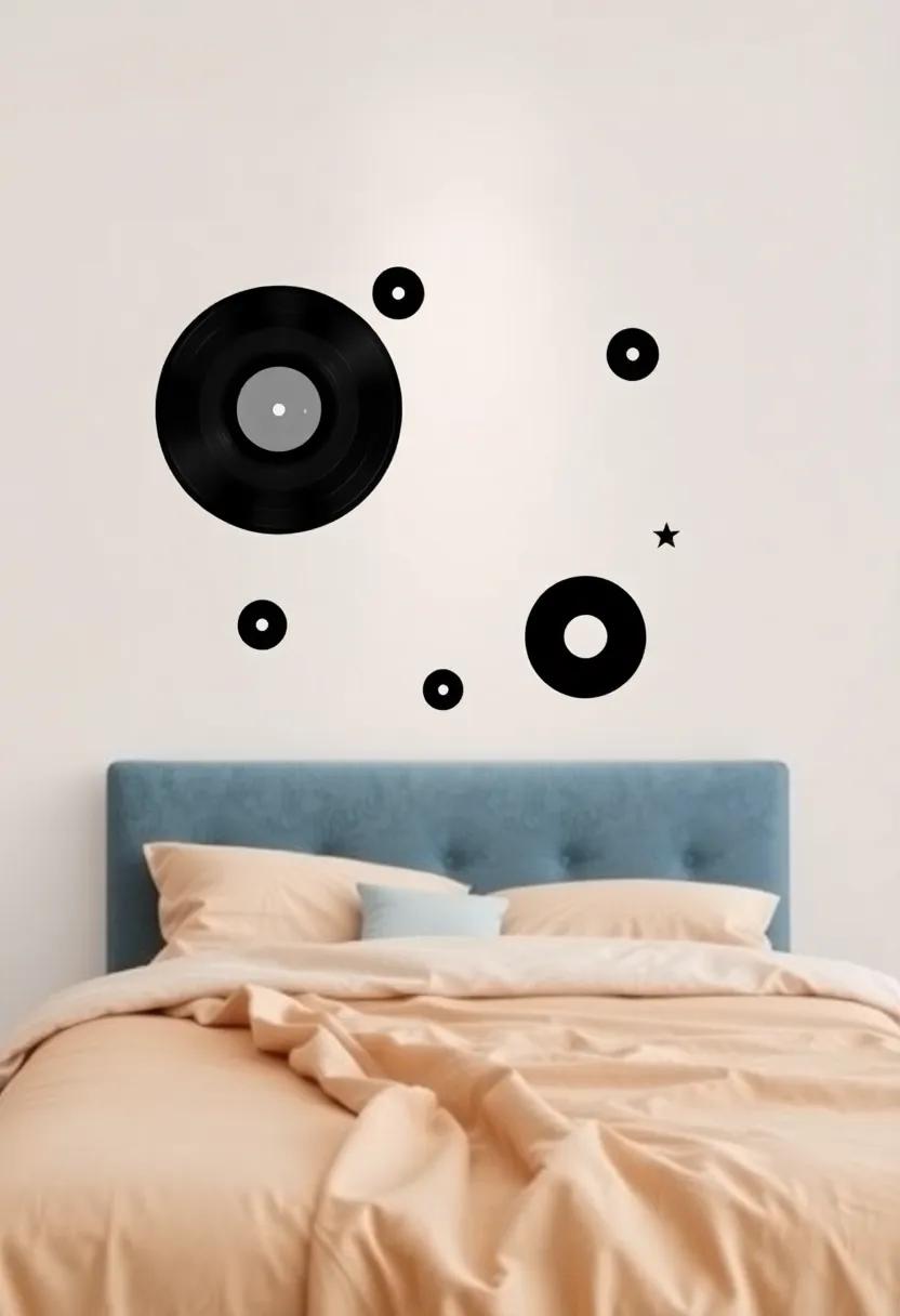 Vintage Vinyl Records: channel⁣ your love​ for music with decals that resemble vintage vinyl records, lending a retro vibe to your room