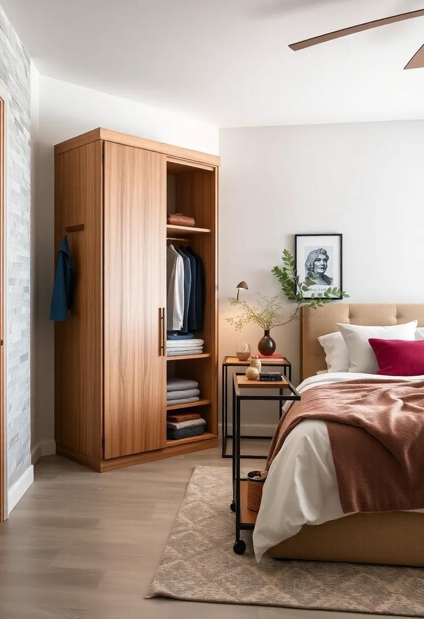 Add a Bedside Cart: Use a rolling bedside⁢ cart for a mobile storage solution for books, beauty products, or snacks