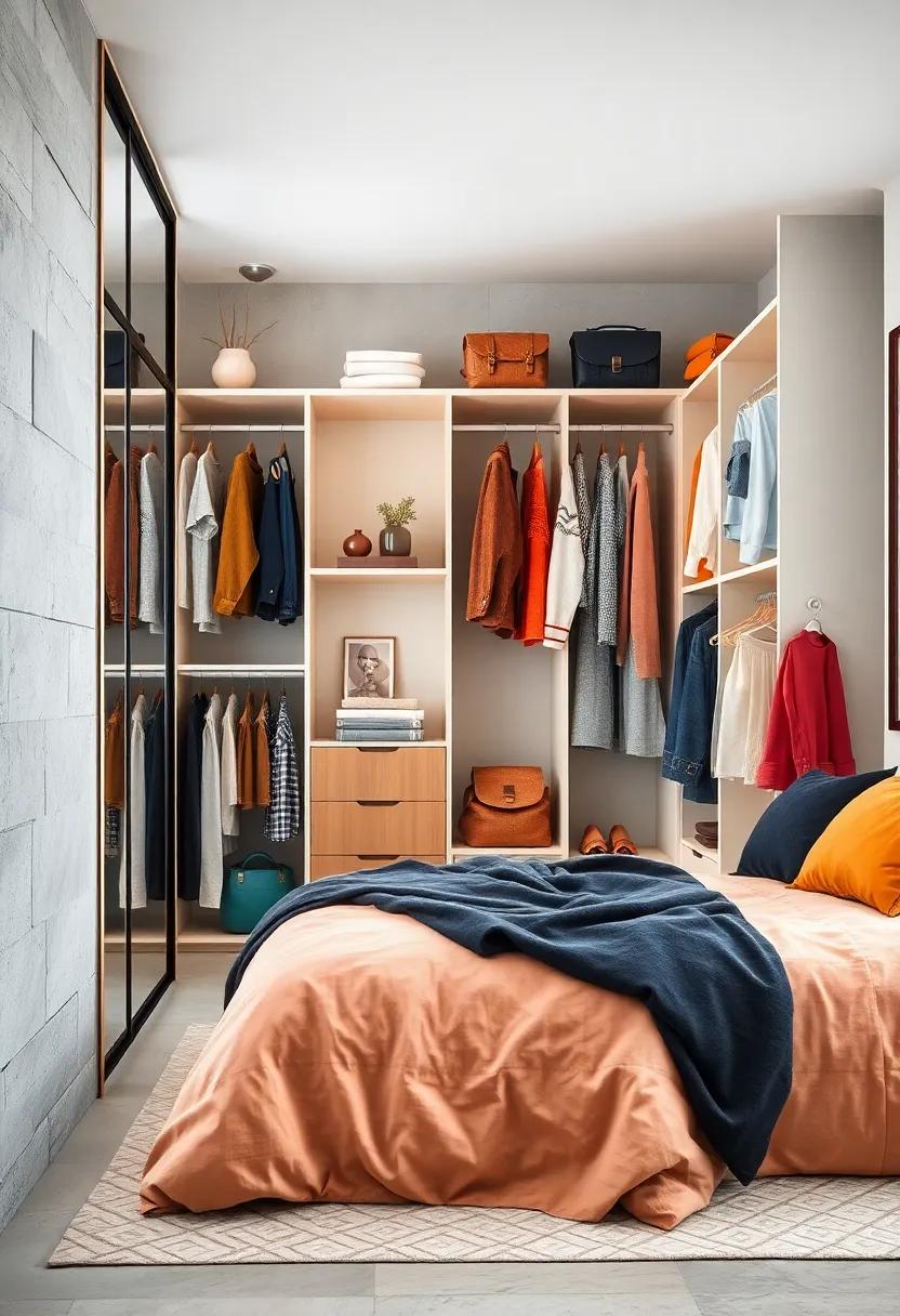 Color-code Your Wardrobe:‍ Organize clothing by color to not only save time but also create an aesthetically pleasing visual layout