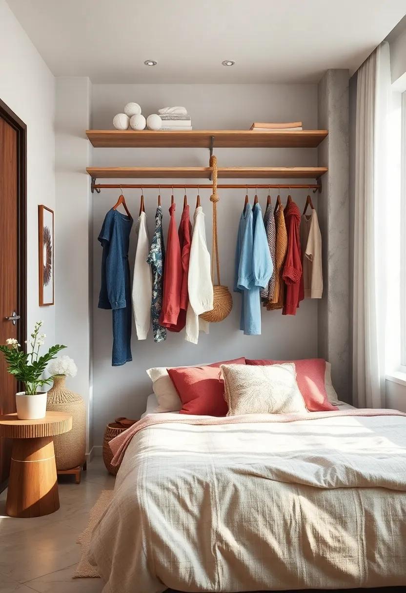 Get Creative with Hooks and ​Ropes:⁤ Use decorative hooks or rope to create unique hanging solutions for clothes or accessories that enhance⁢ your room's style