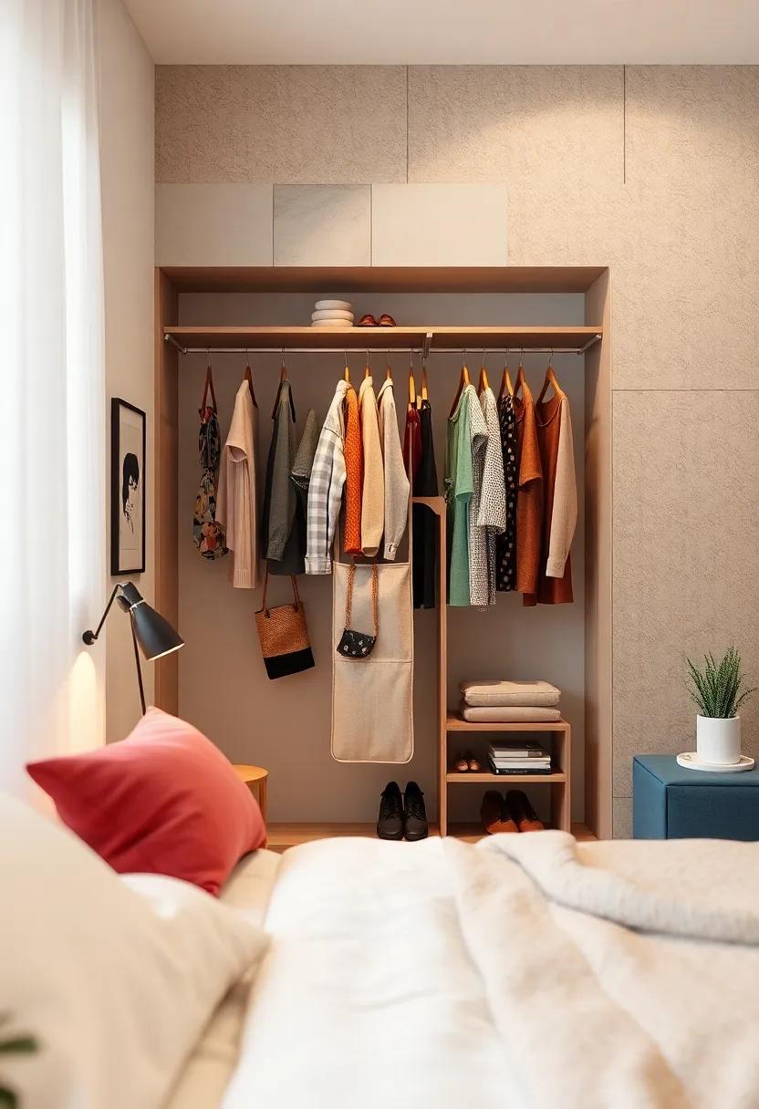 Hang a Fabric organizer: Utilize hanging fabric organizers on the ⁢back of your closet door for shoes, accessories, or small clothing items