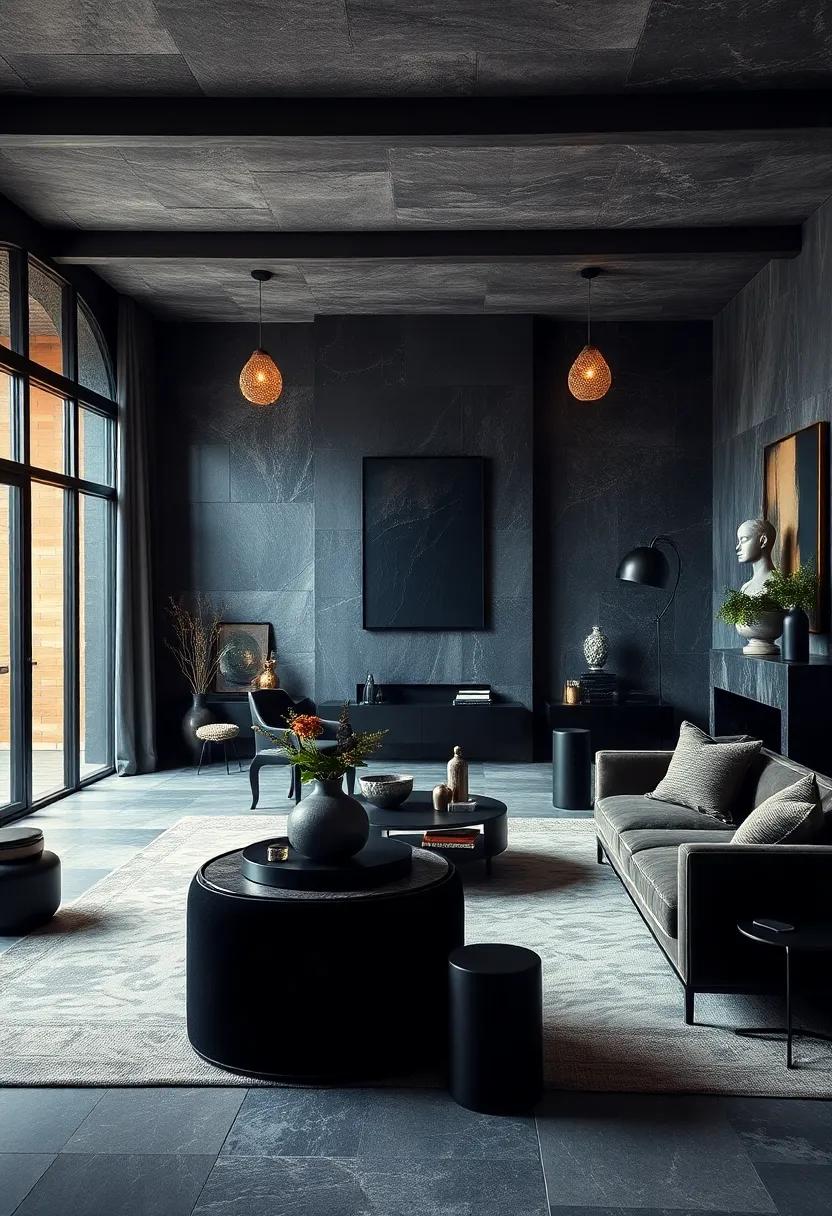 Layer Black Artifacts: Introduce⁢ antique or​ vintage black‍ pieces that evoke history and depth​ in your modern‍ space