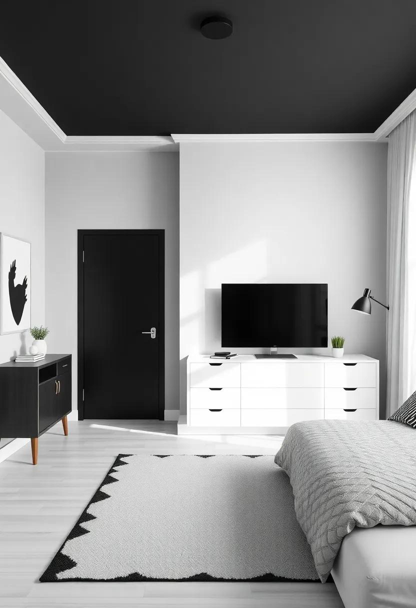 Creating a Striking Monochrome Palette for Boys' Room Design