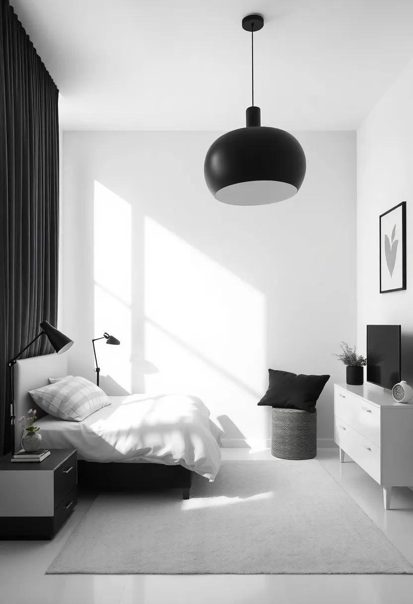 Exploring The Impact of Lighting in a Black and White Environment