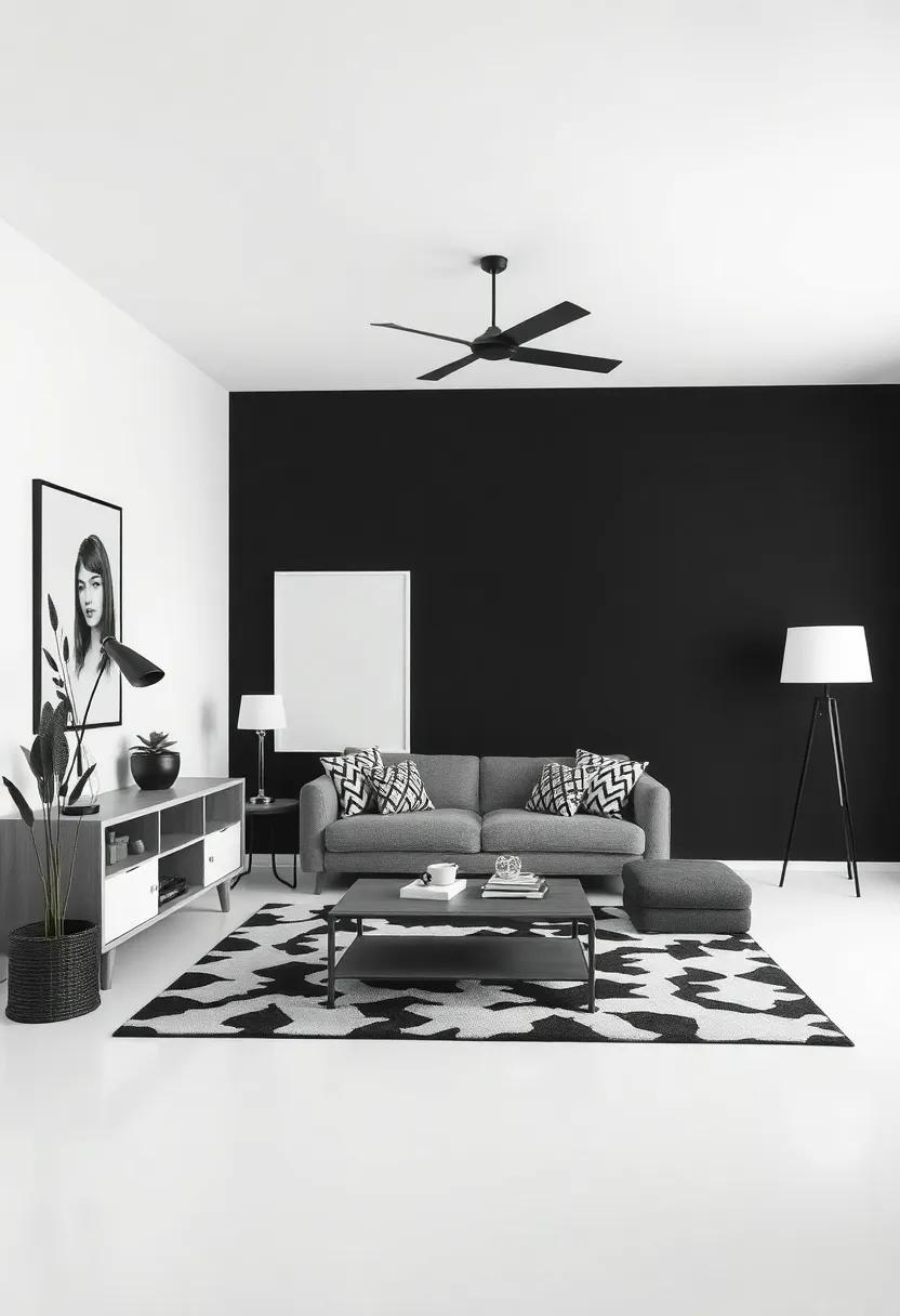 Selecting Modern Furniture Pieces to Elevate a Black and White Room
