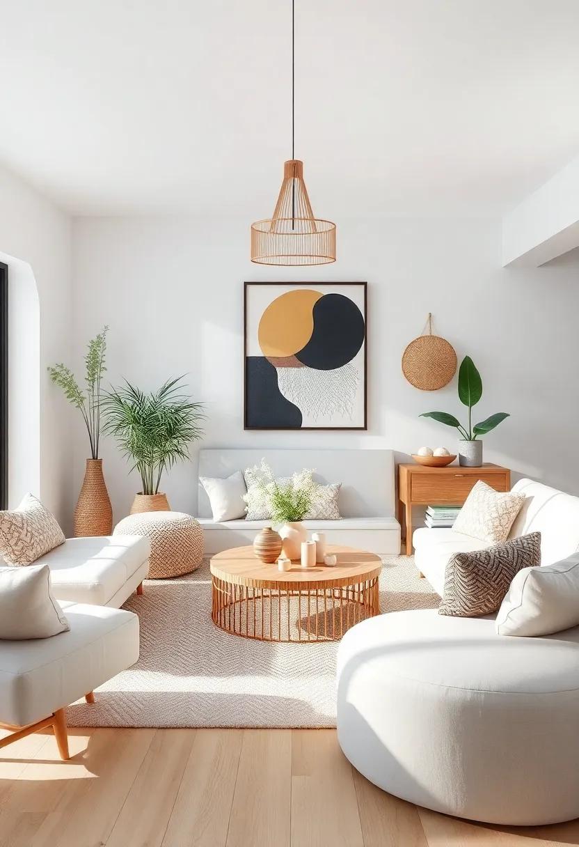 Experiment with Shapes: Incorporate furniture and decor‌ with various ‌shapes, such as round tables or asymmetrical art pieces, to keep things interesting