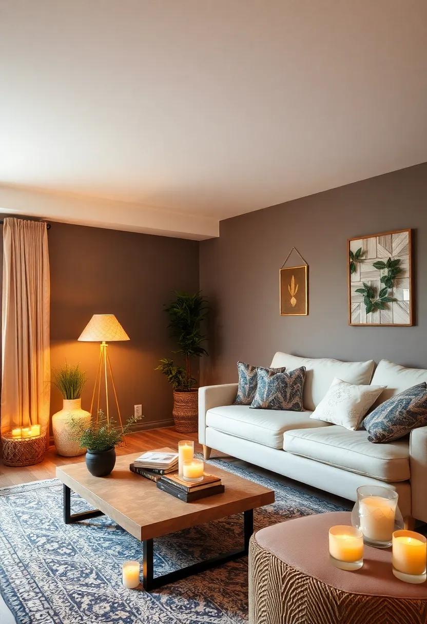 Layer Lighting: Use a combination of floor lamps, fairy lights, and candles to create ⁤a soft, warm glow​ that enhances‍ the bohemian ambiance