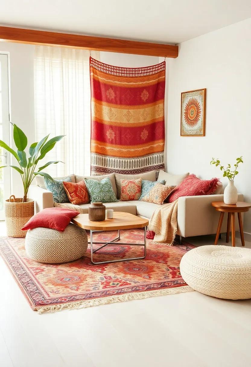 Mix and Match Textiles: ⁢Embrace an eclectic look ⁢by layering ⁤various fabrics—think rugs, cushions, and throws‍ in different patterns and textures