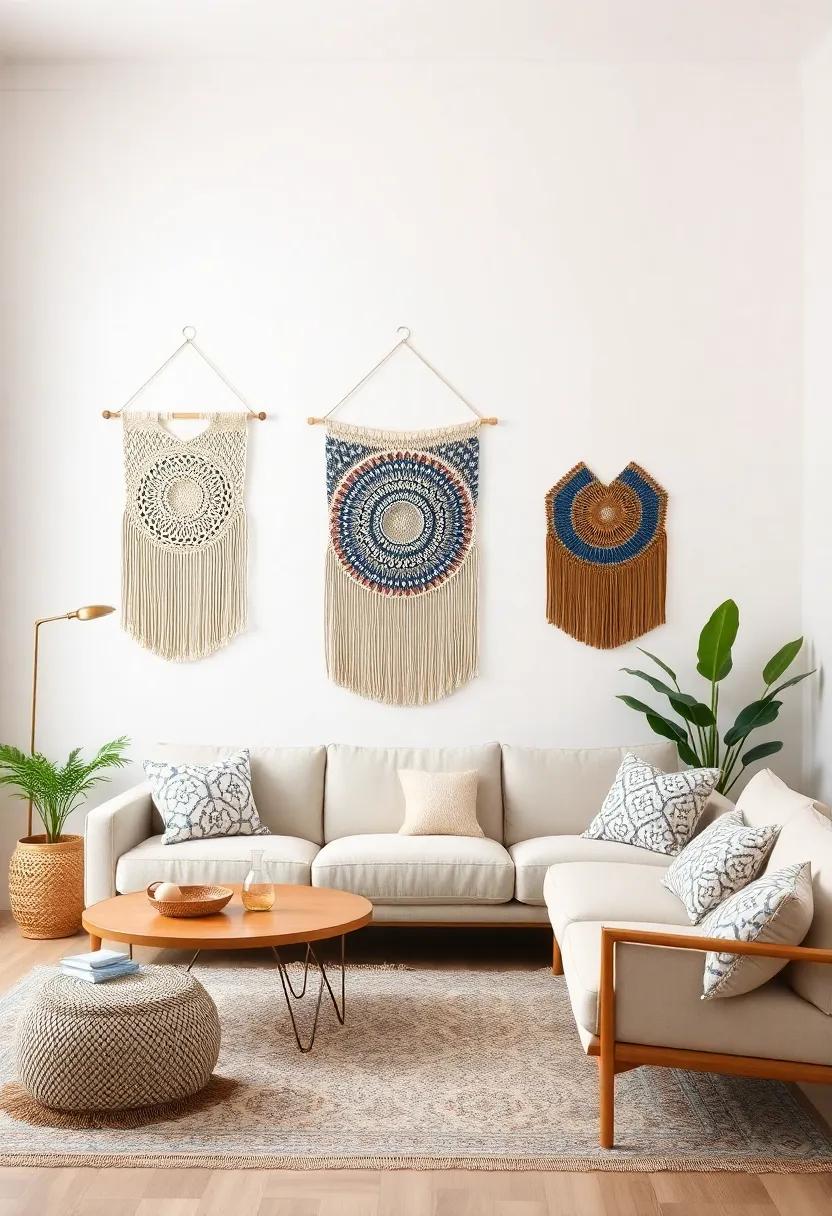 Use Artistic Wall Hangings: Hang tapestries, ⁣textile art, or handmade⁤ wall hangings‌ to add visual interest and texture