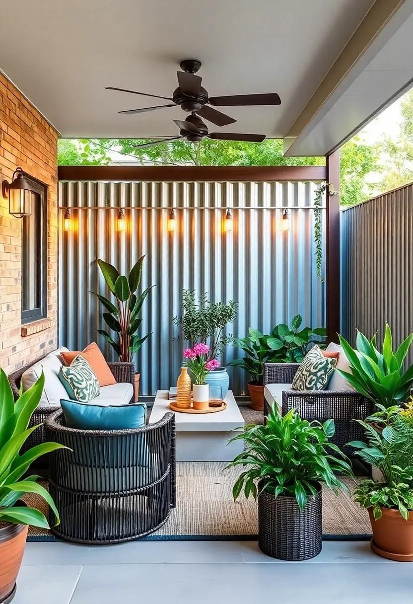 Corrugated Metal Panels: Use galvanized steel or corrugated metal for​ an ⁢industrial-inspired fence that’s durable and surprisingly ​cost-effective
