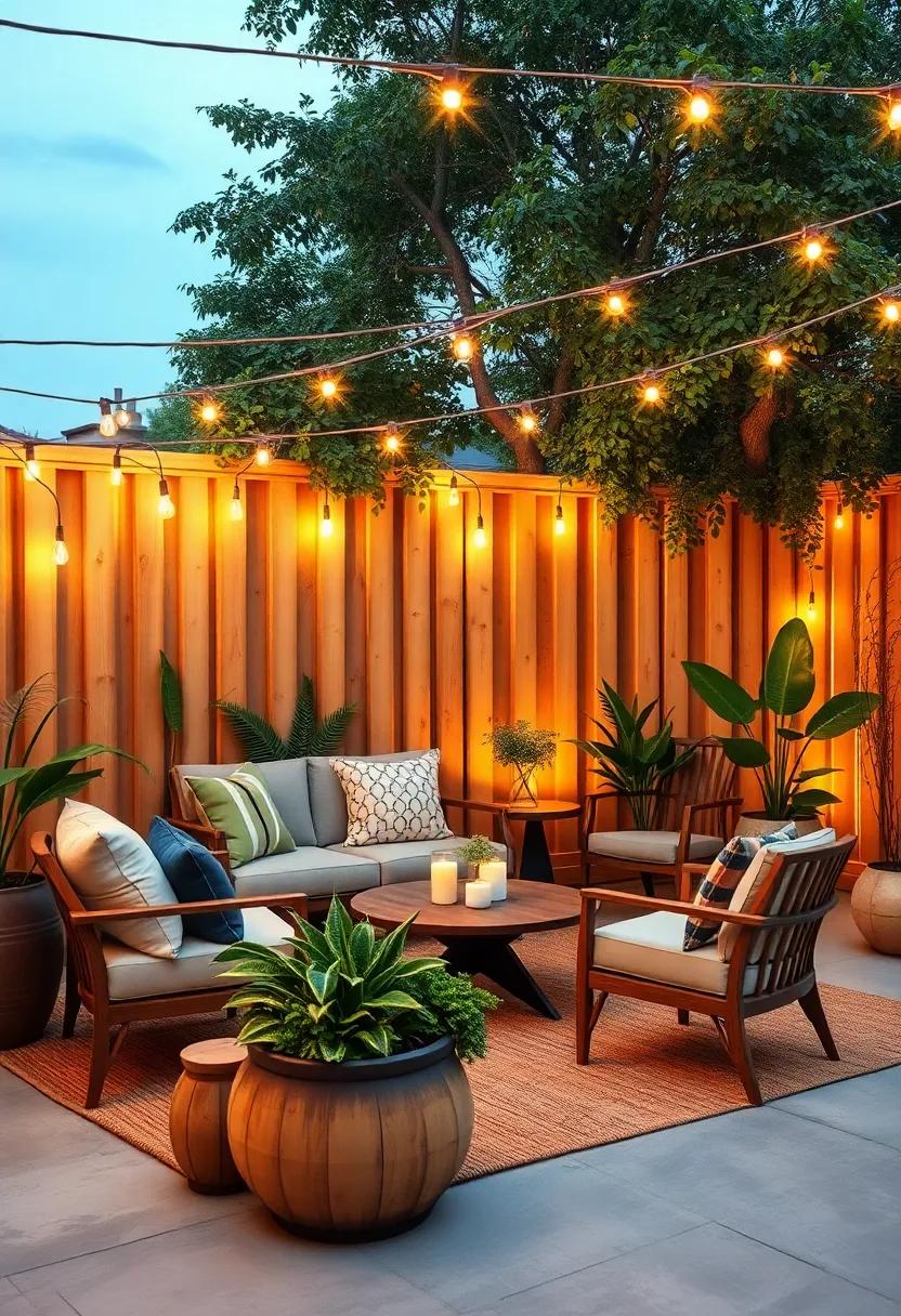 String Lights on⁤ Fencing: ‍Add string lights to existing ‍fencing for a magical ambiance, making your⁢ outdoor space inviting and enchanting