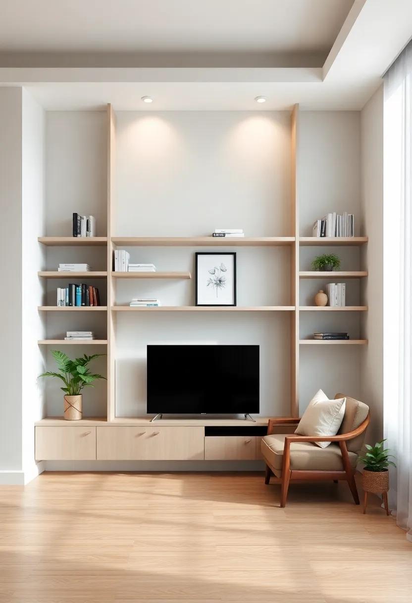 Innovative Designs That Transform⁣ Your Living room ⁣With‌ Built-In Shelves