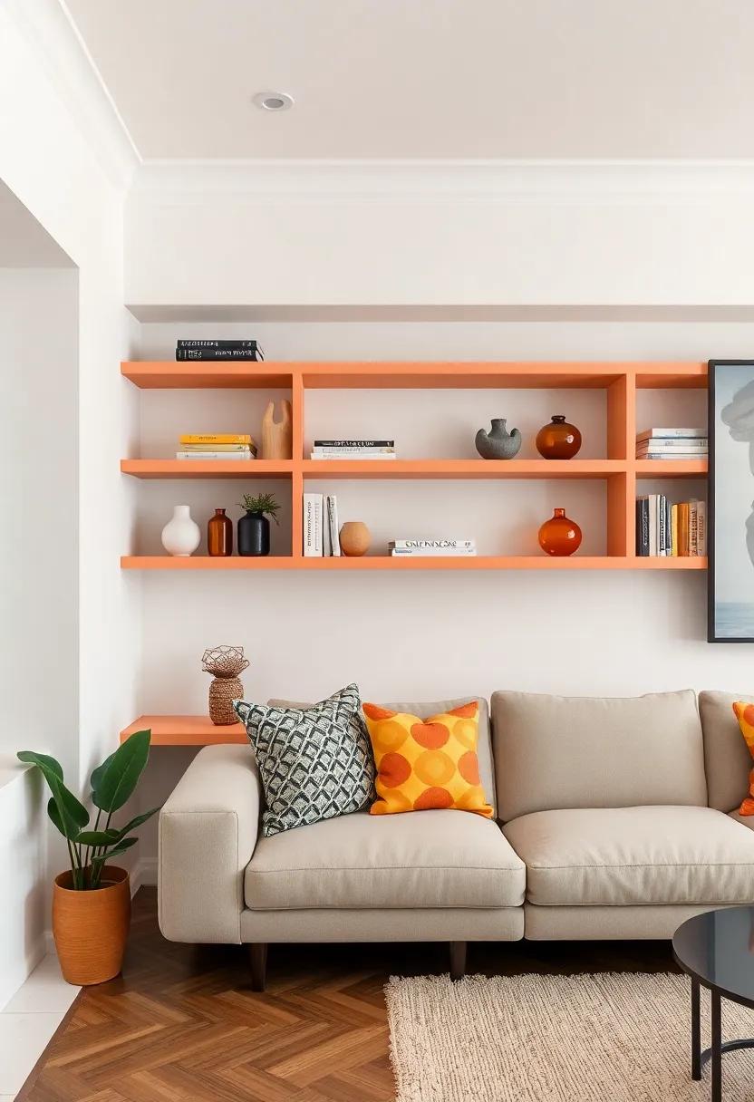 Creative⁣ use of Color in Built-In Shelves for Dynamic Appeal