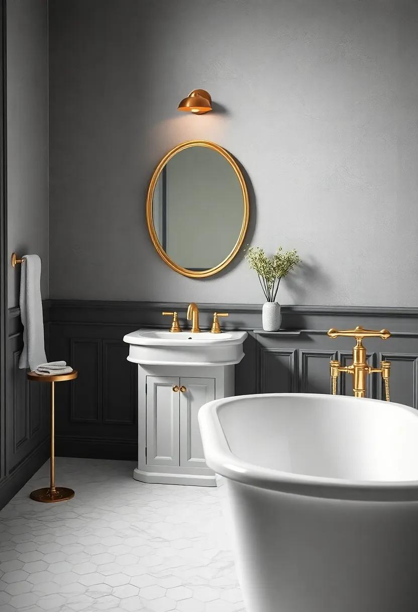Classic Bathroom Layouts that‌ Highlight Brass Fixtures