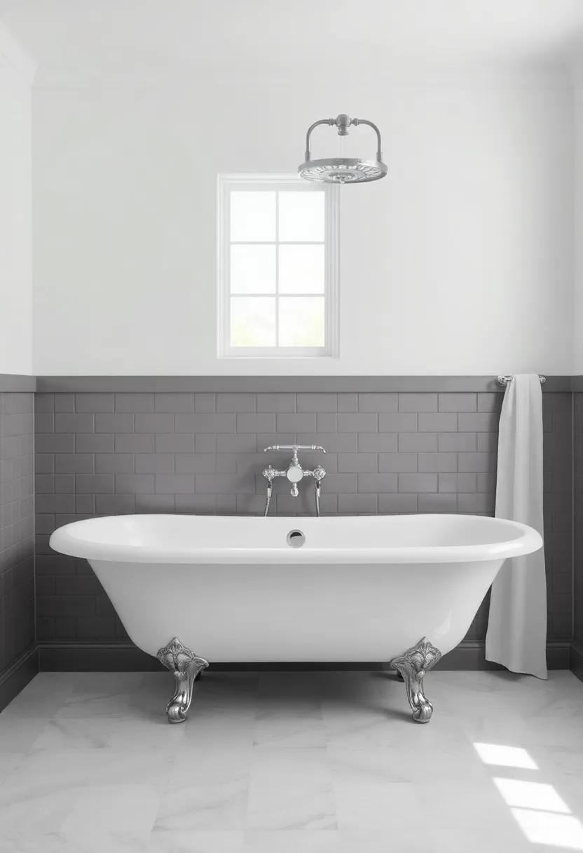 Choose a Freestanding Shower Head: A vintage-styled shower head can add to the old-world charm while providing a functional upgrade