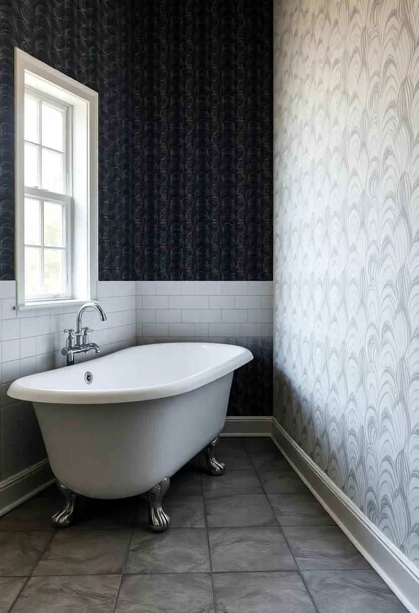 Consider a Statement Wall: Use wallpaper with bold patterns or textures exclusively on one wall to create depth and intrigue