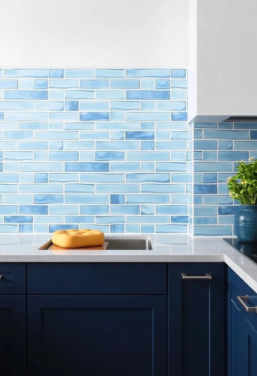 Beachy Blues: ‍Choose a gradient of blue tiles, transitioning‌ from deep navy to soft sky, ⁢mirroring the varying shades⁤ of the sea