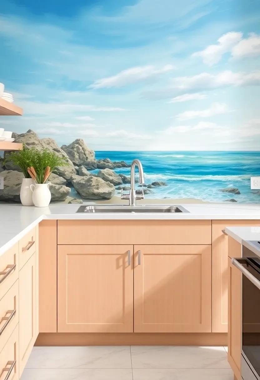 Marine Murals: Opt for a​ hand-painted mural depicting serene‌ seascapes, creating an artistic statement that transports ‍you to the coast