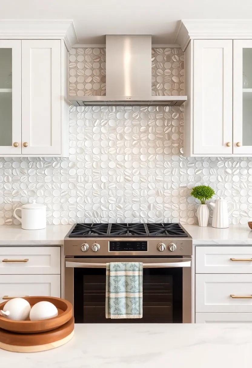 Pearlized Mosaic: Create a stunning focal point with a pearlized ‍mosaic⁣ that offers depth and an elegant sheen reminiscent of seashells
