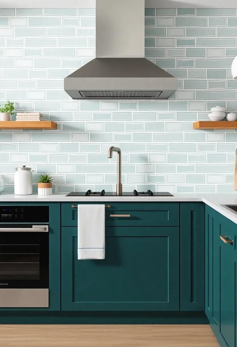 Seafoam Subway Tiles: Soft ⁤green subway tiles can evoke the color of gentle‍ waves, ⁣creating a serene and refreshing backdrop for your kitchen