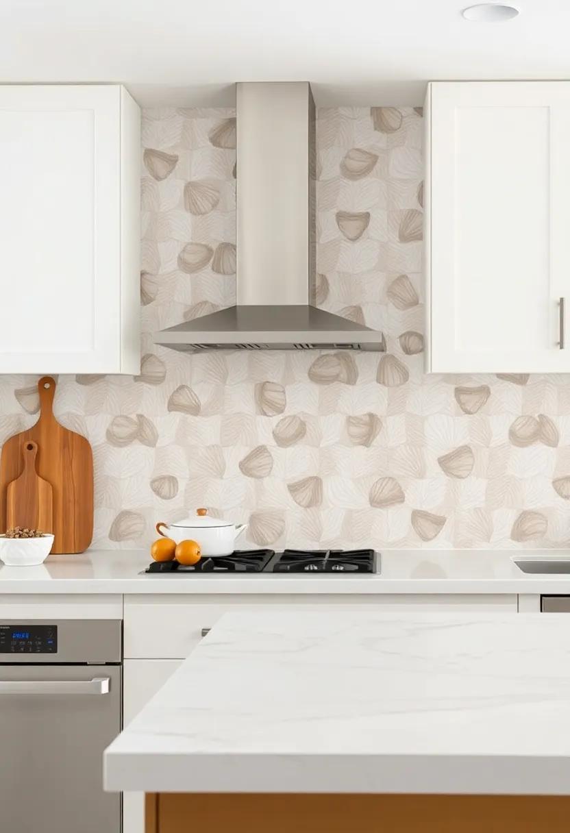 Shell-Inspired Patterns: Utilize tiles with shell patterns to evoke the elegance‌ of the beach, making for a uniquely⁤ themed ‍cooking space